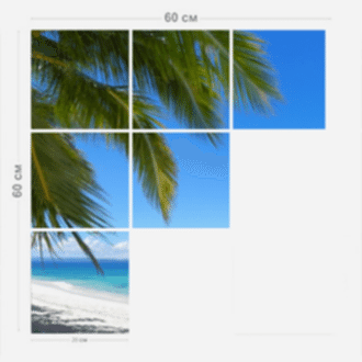 шаблон модульной картины 3