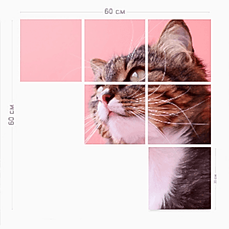 шаблон модульной картины 4