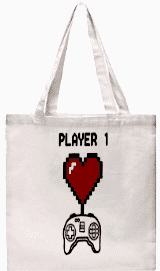 Печать на белой сумке