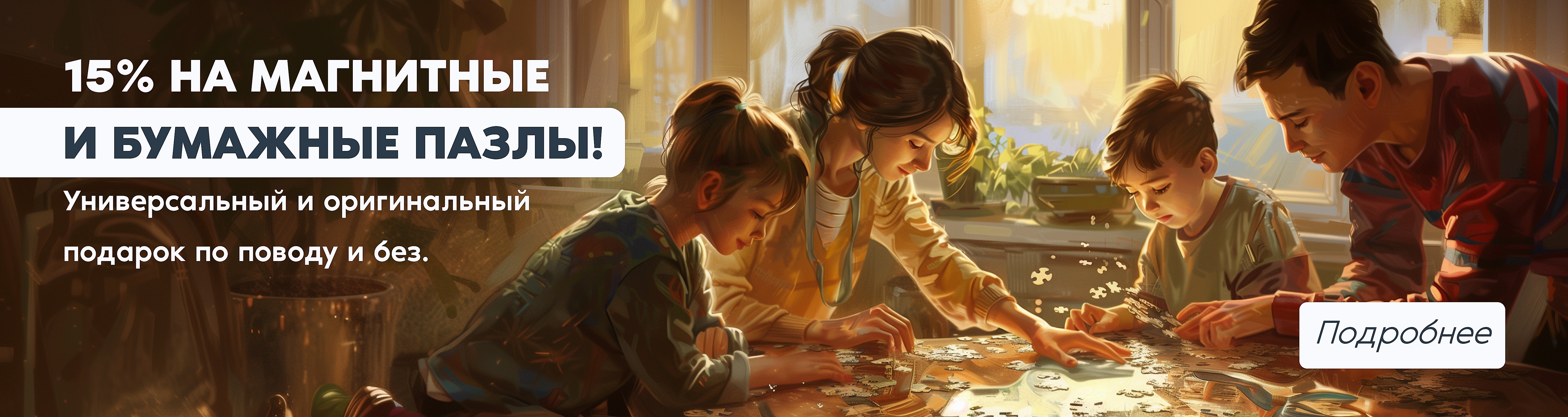 Пазлы акция